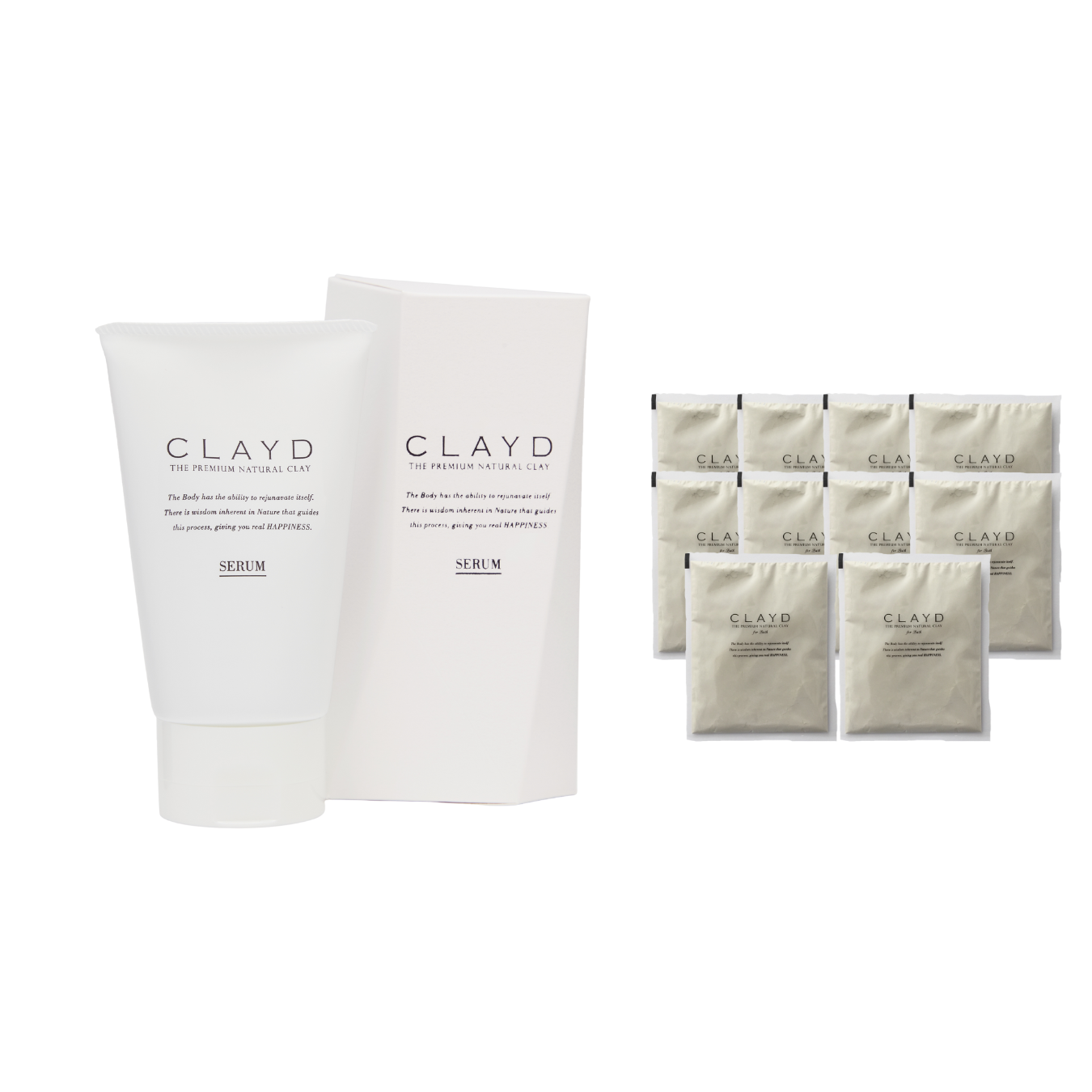 【定期便】BODYTREATMENT SERUM+クレイパウダー×10個|初回~4回目¥7,387、5~9回目¥7,120 、10回目~¥6,675(税込)