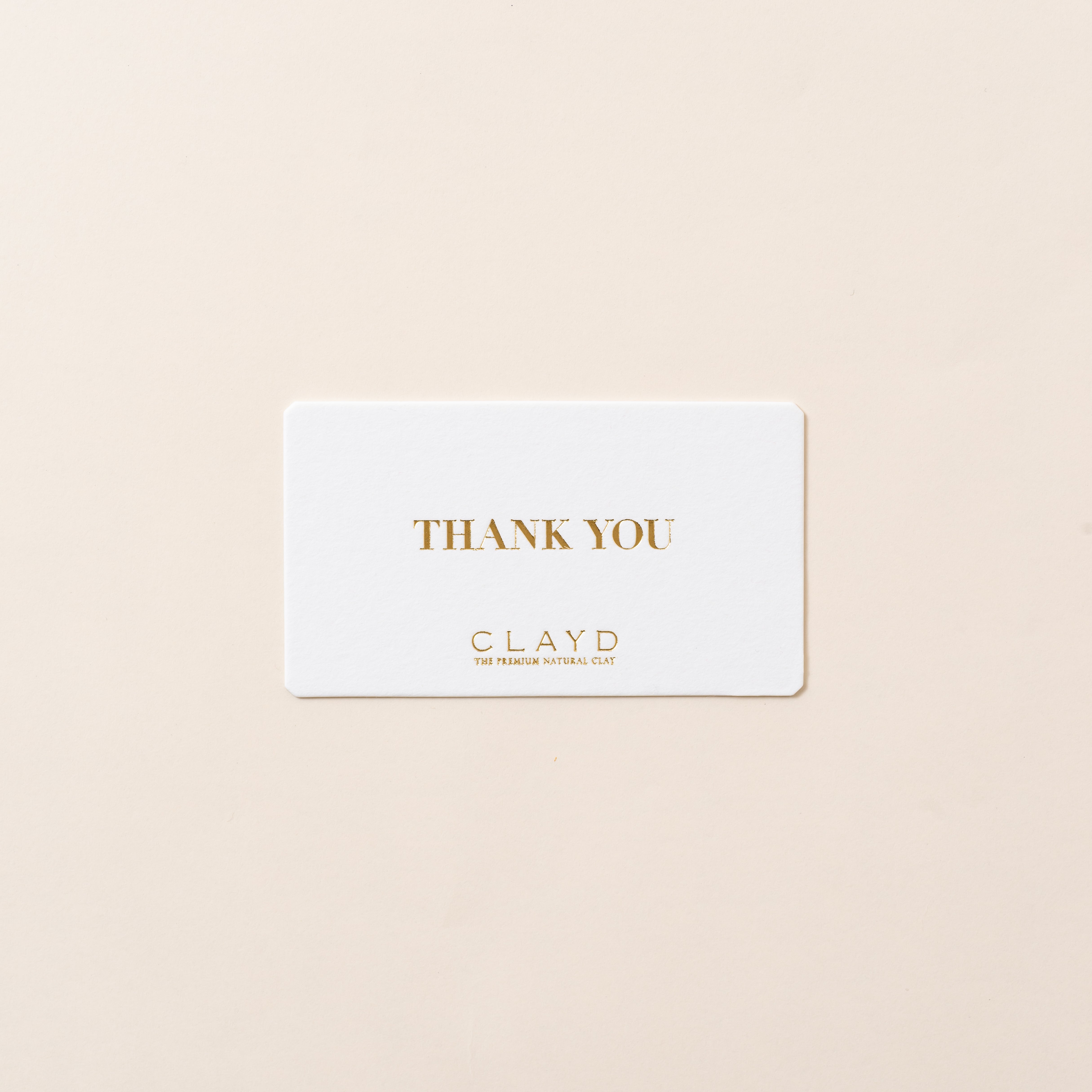 ギフト用メッセージカード［ THANK YOU ］ – CLAYD